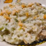 Risotto met gerookte zalm