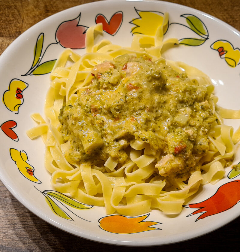 Romige tagliatelle met broccoli