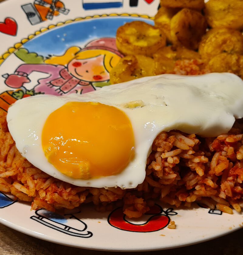 Arroz a la cubana uit de instant pot / CPE